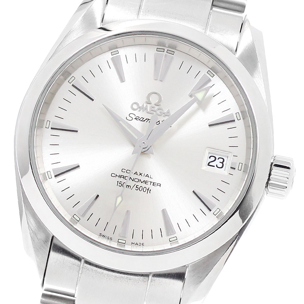 ゼロ OMEGA 2504.30 シーマスター アクアテラ コーアクシャル 自動小銃一巻き ボーイズ お墨付き付き添い人_947204【中古】