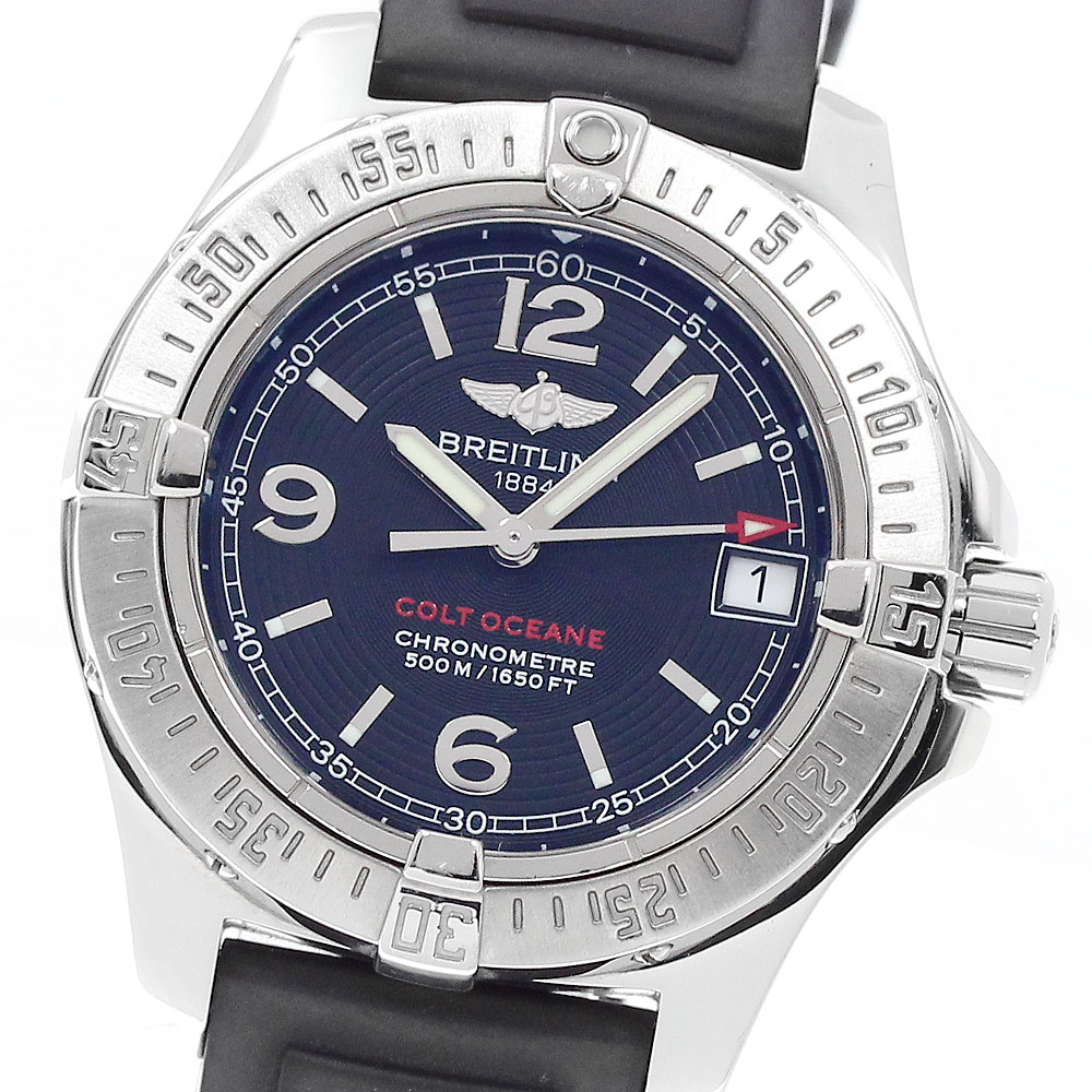 ブライト輪っか BREITLING A77380 コルト 綿津見 デイト 石英 レディース 良品 お墨付き付き添い人_950336【中古】