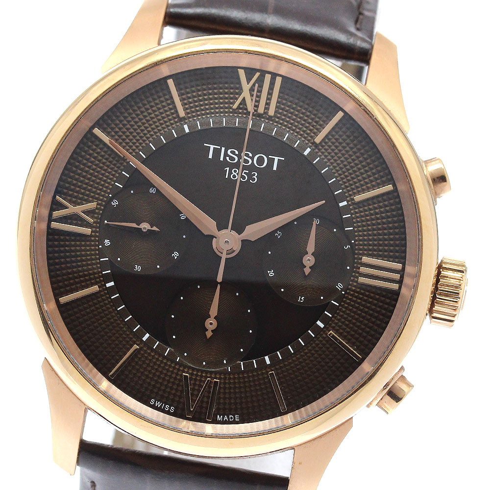 ティソ TISSOT T139.462.36.298.00 シュマン デ トゥレル クロノグラフ 自動巻き メンズ 内箱・保証書付き_951302【中古】