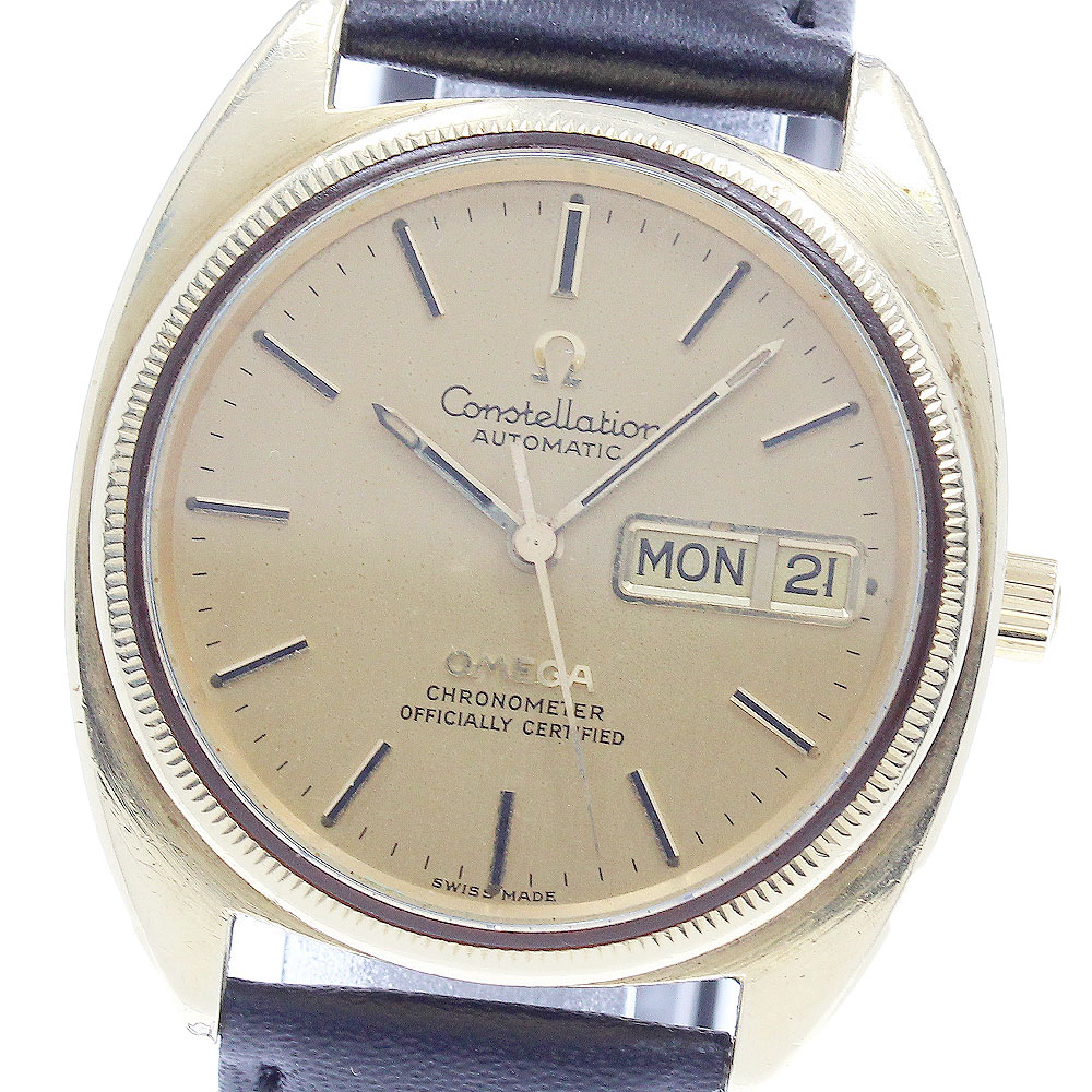 オメガ OMEGA CD168.0057 コンステレーション YGベゼル cal.1021 自動巻き メンズ _942291【中古】