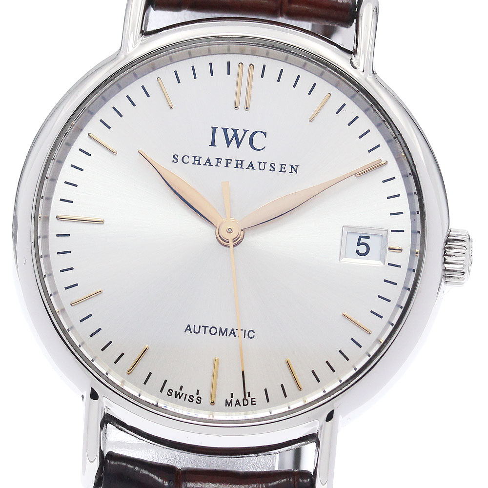 IWC SCHAFFHAUSEN IW356404 ポートフィノ デイト 自動巻き ボーイズ _948060【中古】
