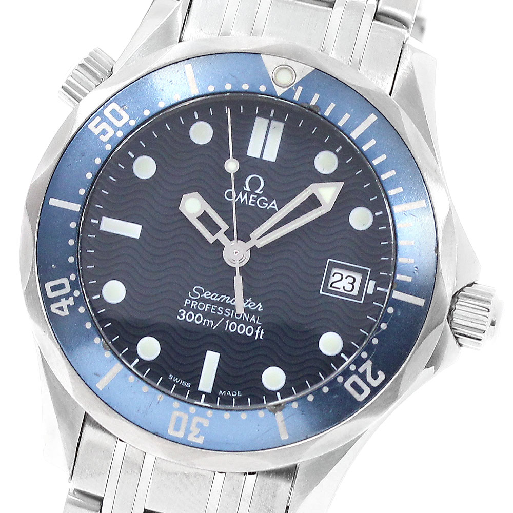 オメガ OMEGA 2561.80 シーマスター300 デイト クォーツ ボーイズ _943963【中古】