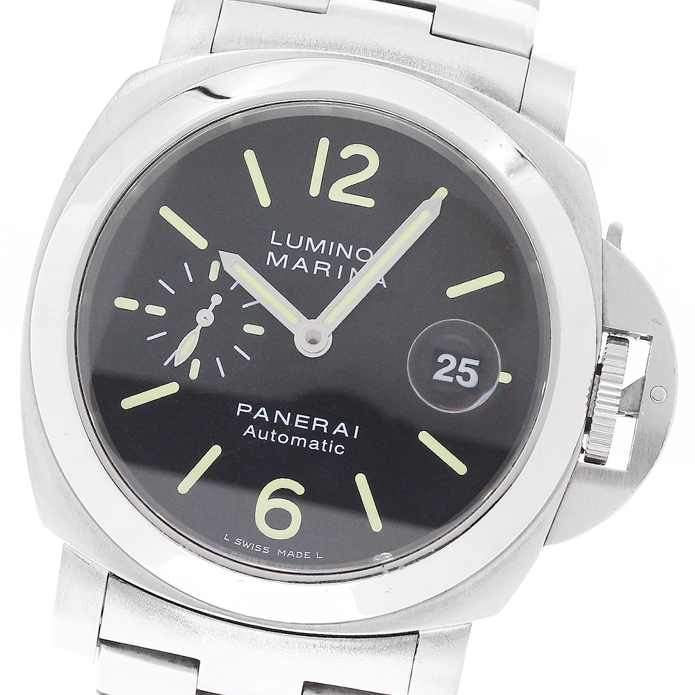 パネライ PANERAI PAM00299 ルミノールマリーナ スモールセコンド デイト 自動巻き メンズ _949630【中古】