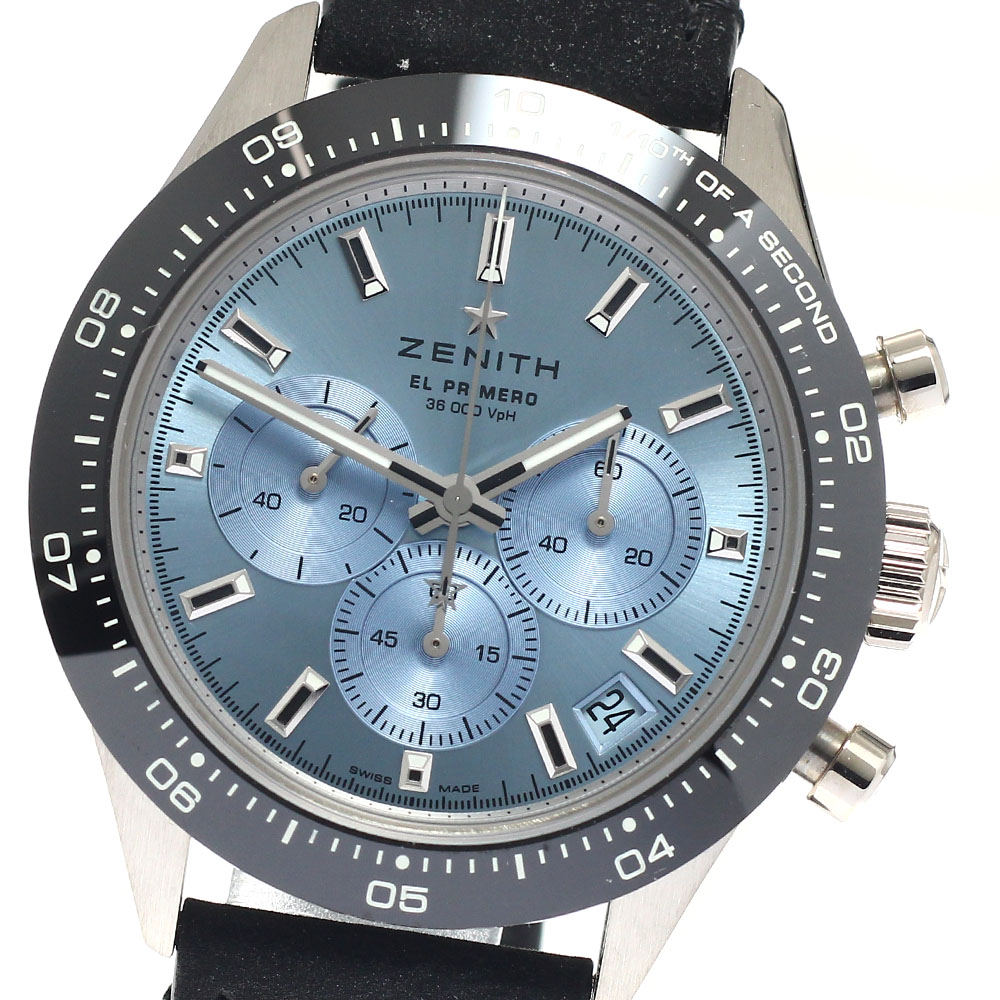 ゼニス ZENITH 65.3104.3600/52.C920 クロノマスター スポーツ K18WG YOSHIDA限定80本 自動巻き メンズ 極美品 箱・保証書付き_723194【中古】 993,300円