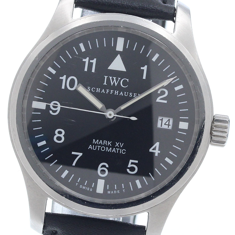 IWC IWC SCHAFFHAUSEN IW325301 パイロットウォッチ マークXV デイト 自動巻き メンズ 保証書付き_950282【中古】