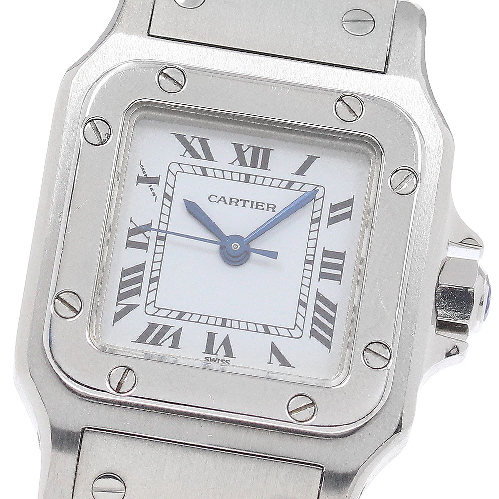 カルティエ CARTIER サントスガルベSM 自動巻き レディース 良品 _951031【中古】|CLOSER