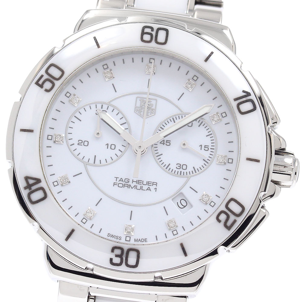 タグホイヤー TAG HEUER CAH1211.BA0863 フォーミュラー1 クロノグラフ 12Pダイヤ クォーツ メンズ 良品 _951081【中古】