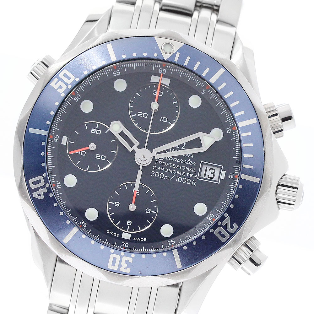 オメガ OMEGA 2599.80 シーマスター300 デイト クロノグラフ 自動巻き メンズ 良品 _940246【中古】