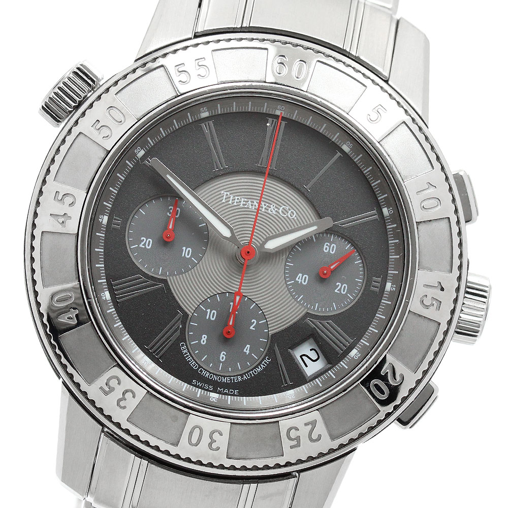 ティファニー TIFFANY&Co. マークT-57 クロノグラフ デイト 自動巻き メンズ _946633【中古】