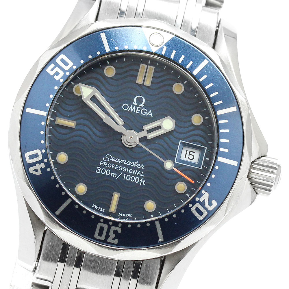 オメガ OMEGA 2583.80 シーマスター300 デイト クォーツ レディース _950874【中古】