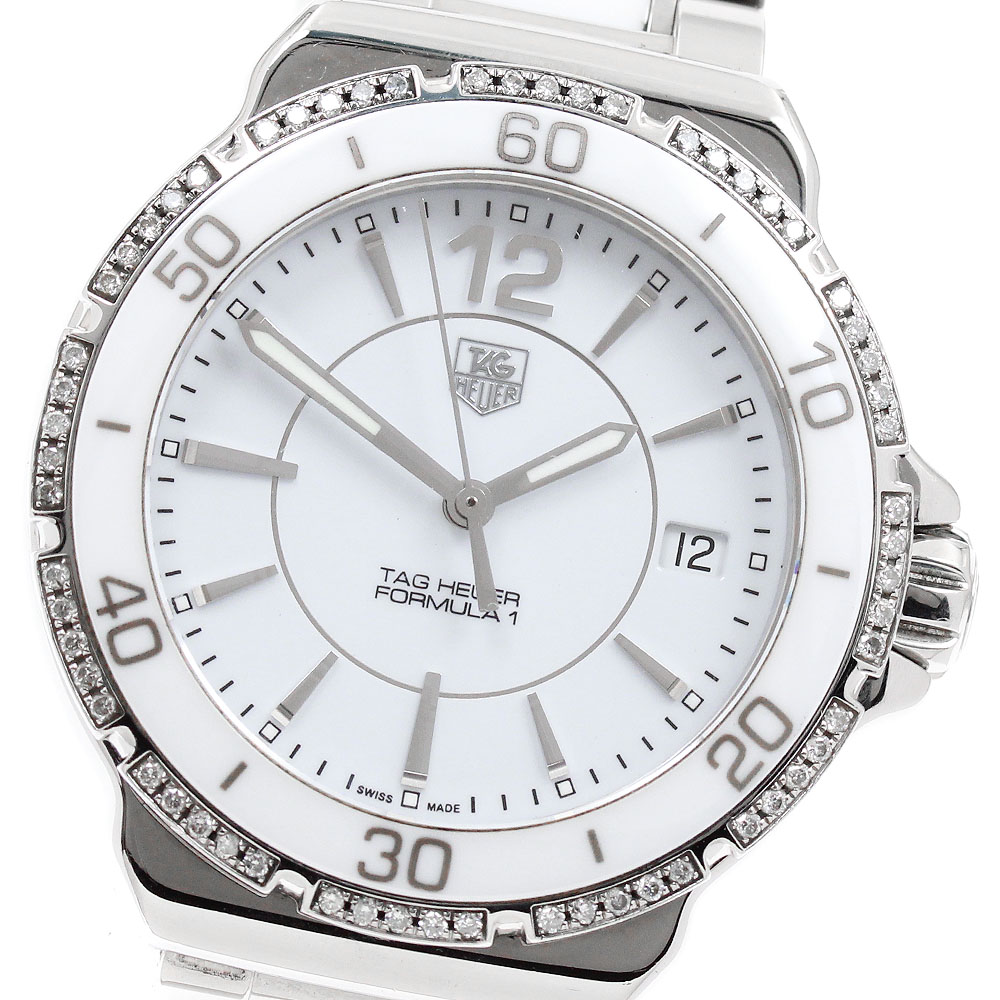 タグホイヤー TAG HEUER WAH1213 フォーミュラ1 ダイヤベゼル クォーツ レディース 保証書付き_951198【中古】