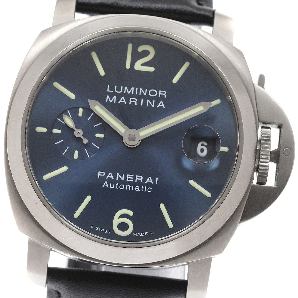 パネライ PANERAI PAM00282 ルミノール マリーナ スモールセコンド デイト 自動巻き メンズ 保証書付き_951919【中古】