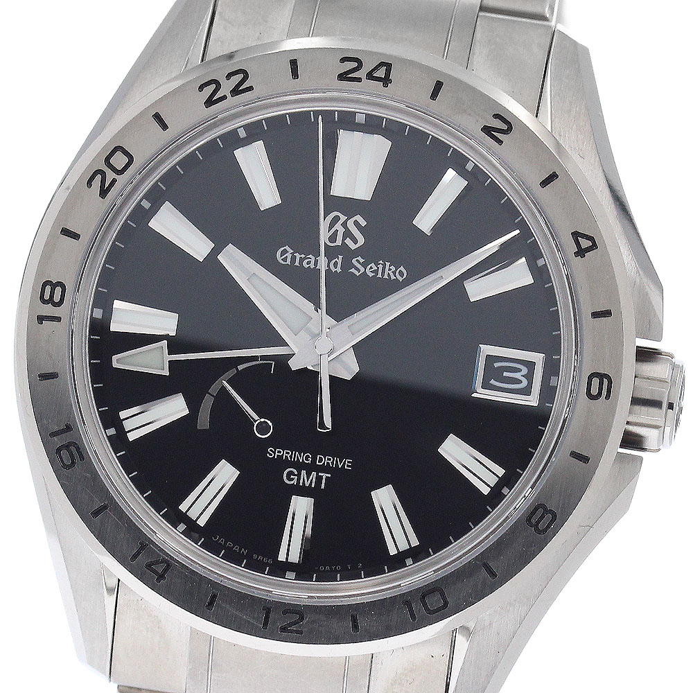 セイコー SEIKO SBGE283/9R66-0BJ0 グランドセイコー エボリューション 9 GMT スプリングドライブ メンズ _952060【中古】