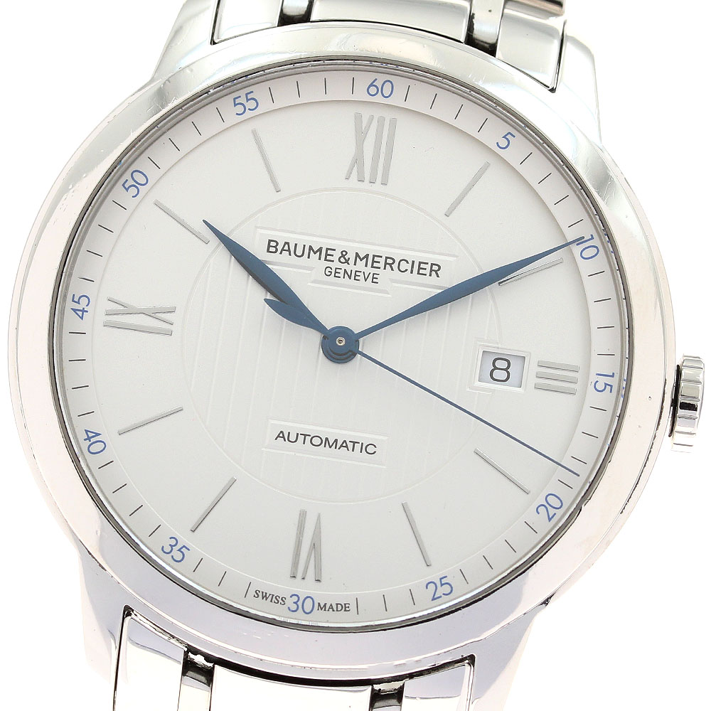 ボーム＆メルシェ Baume \u0026 Mercier M0A10334 クラシマ デイト 自動小銃一巻き メンズ _943186【中古】