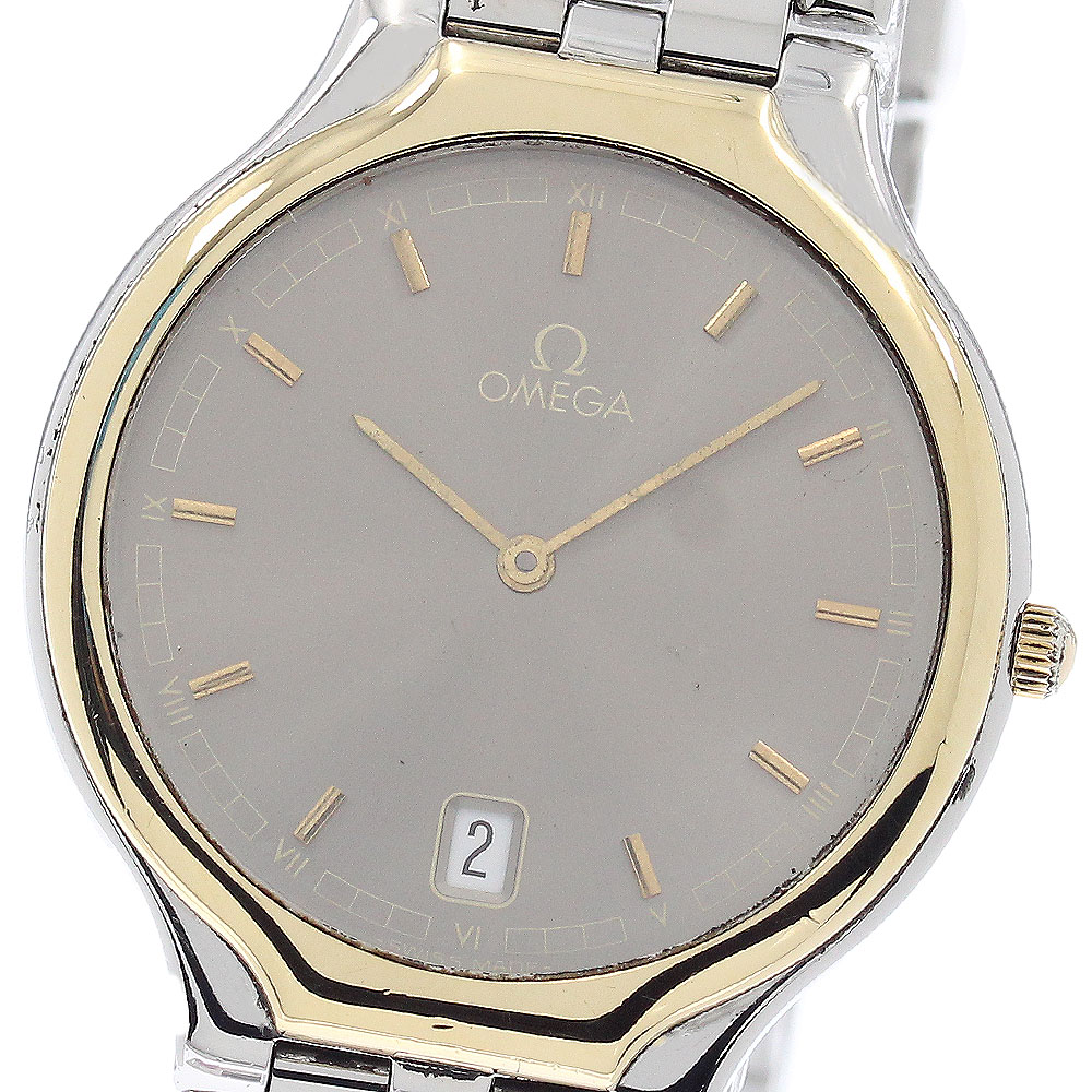 オメガ OMEGA デビル シンボル YGベゼル デイト クォーツ メンズ 保証書付き_948897【中古】｜CLOSER