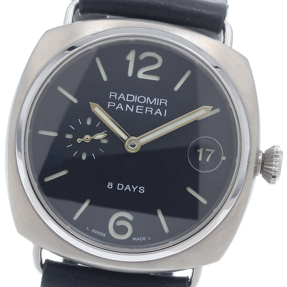 パネライ PANERAI PAM00346 ラジオミール 8デイズ チタニオ デイト 手巻き メンズ 保証書付き_951882【中古】|CLOSER