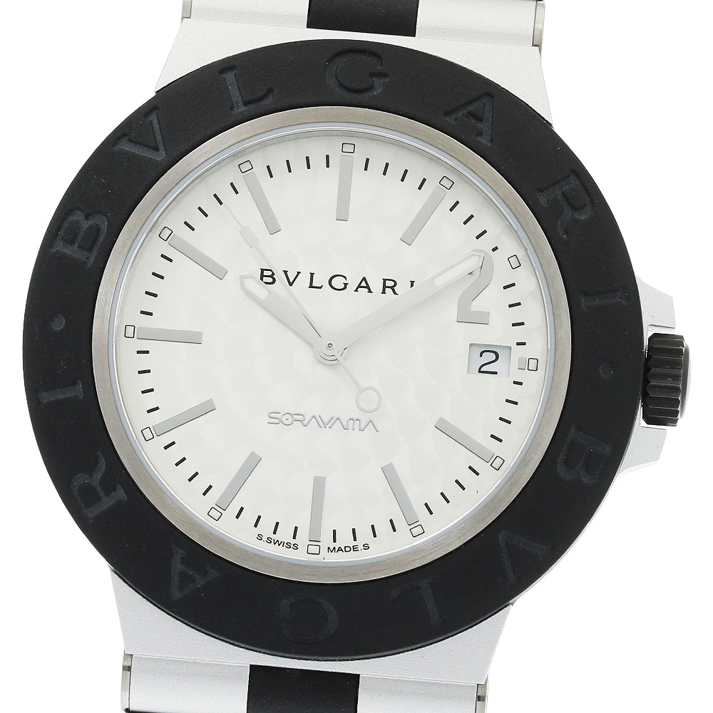 ブルガリ BVLGARI BB40AT/103703 アルミニウム 空山基 デイト 限定1000本 自動巻き メンズ 良品 箱・保証書付き_952631【中古】