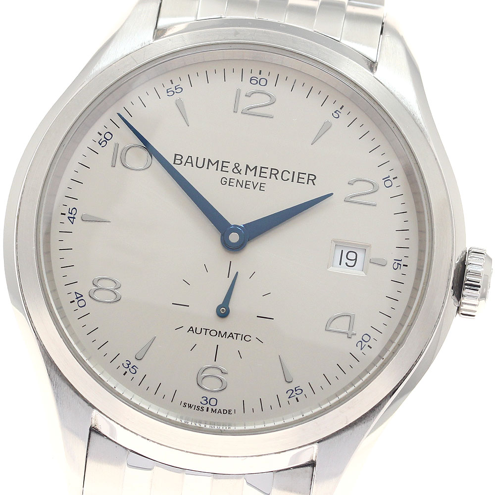 ボーム＆メルシェ Baume \u0026 Mercier M0A10099 クリフトン スモール秒 自動小銃一巻き メンズ 御墨付き付き添い人_944562【中古】