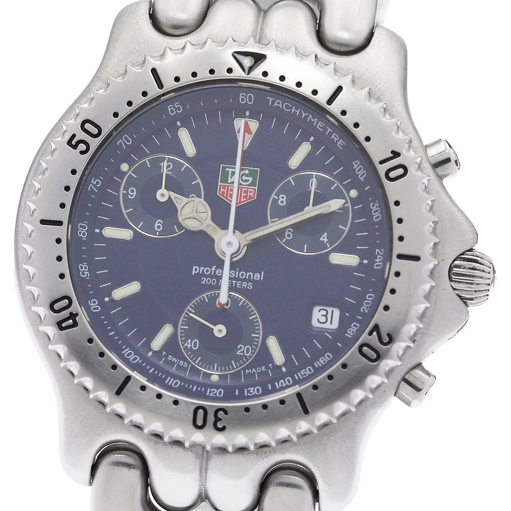 タグホイヤー TAG HEUER CG1114 独居室 職業的200ｍ デイト 石英 メンズ 御墨付き付き添い人_945685【中古】