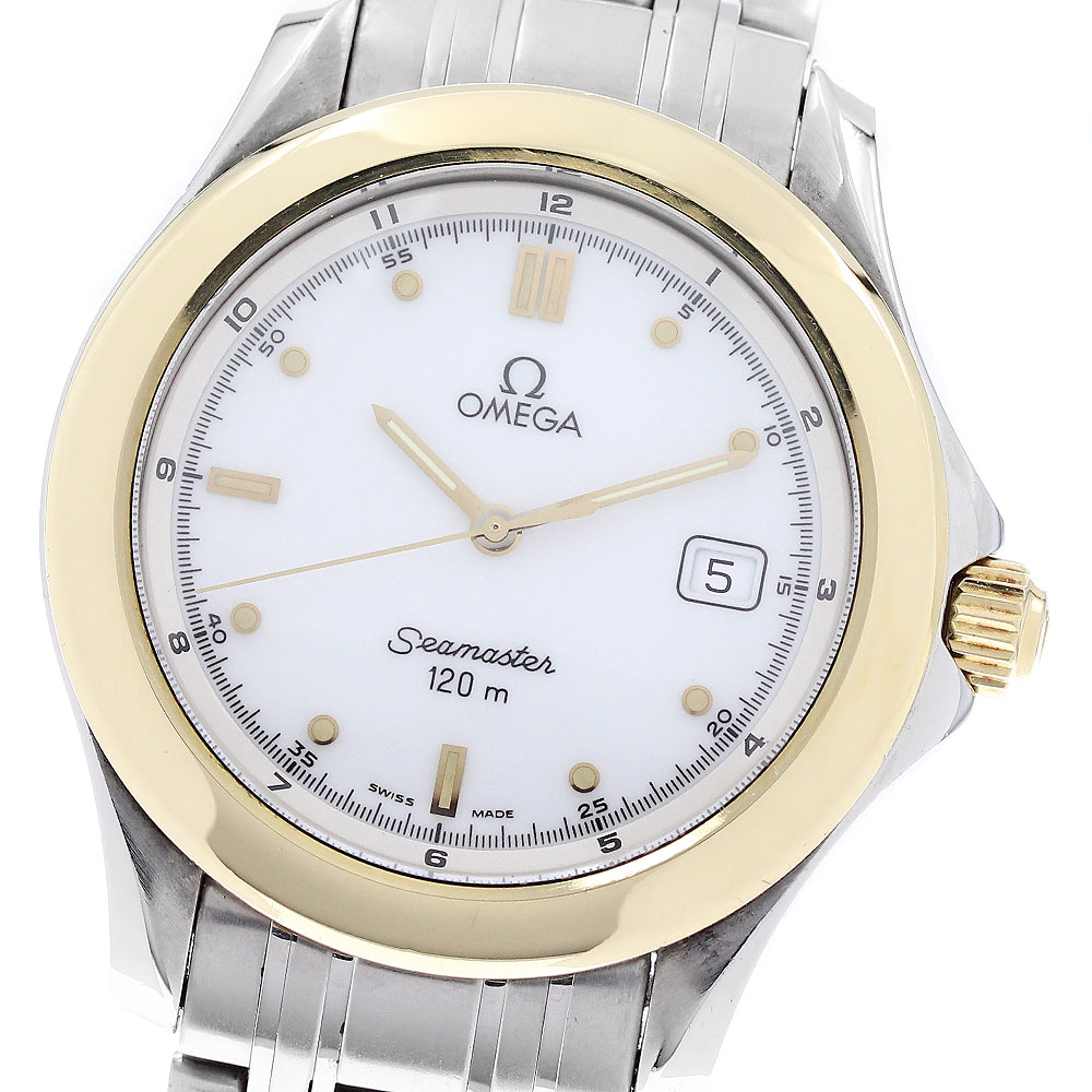 オメガ OMEGA 2311.20 シーマスター120 YGベゼル デイト クォーツ メンズ _947419【中古】