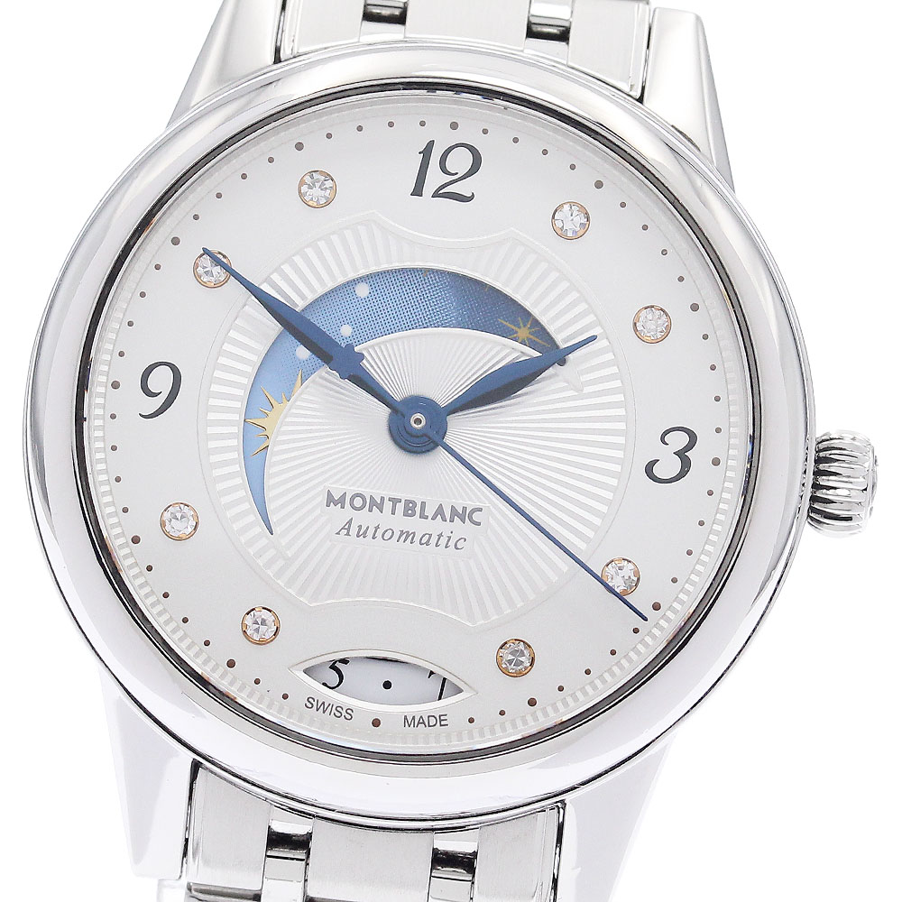 モンブラン MONTBLANC 114731 ボエム 恒星日\u0026ナイト爵 8P金剛石 自動小銃一巻き レディース _948243【中古】