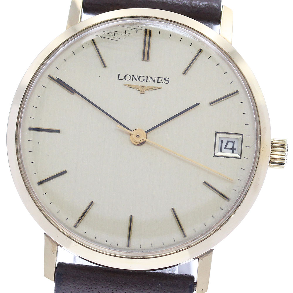 ロンジン LONGINES デイト キロカロリー.6952 手一巻き メンズ _948774【中古】