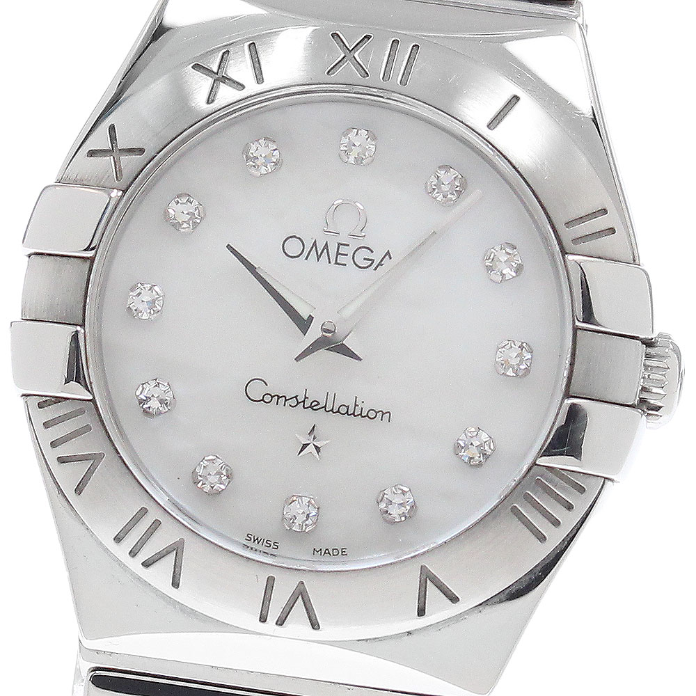 ゼロ OMEGA 123.10.24.60.55.002 コンステレーション 12P金剛石 石英 レディース _950657【中古】