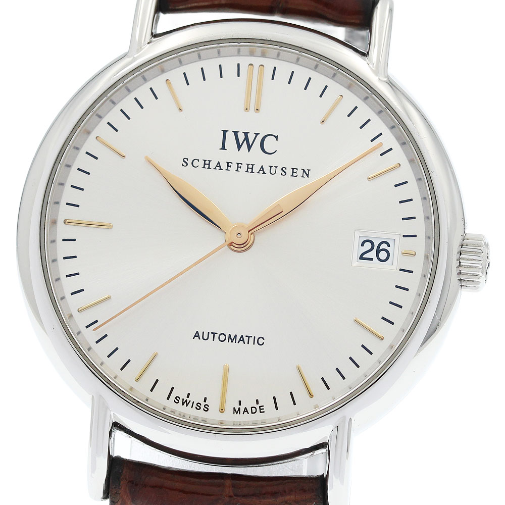 IWC IWC SCHAFFHAUSEN IW356404 ポートフィノ デイト 自動小銃一巻き ボーイズ _951046【中古】