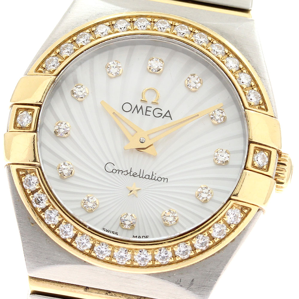 オメガ OMEGA 123.25.27.60.55.004 コンステレーション ブラッシュ 12P ダイヤベゼル クォーツ レディース _906813【中古】｜CLOSER