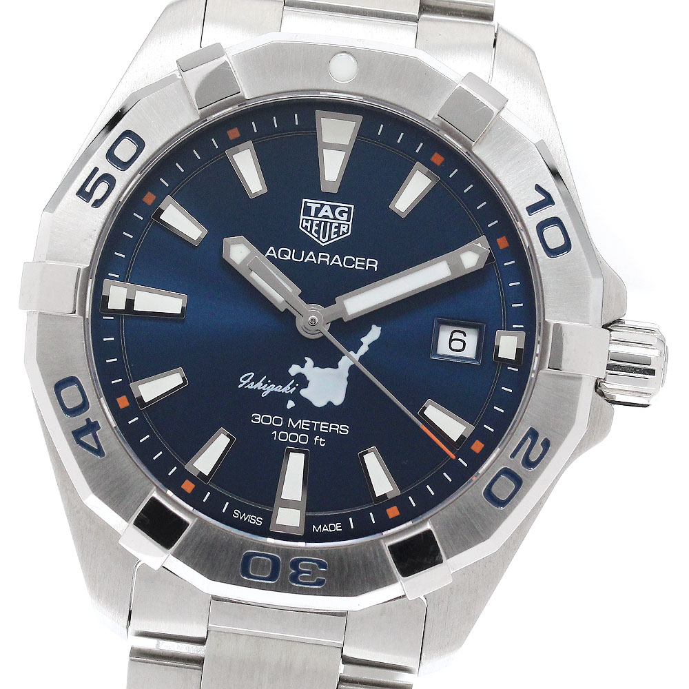 タグホイヤー TAG HEUER WBD1116.BA0928 アクアレーサー 石垣島特別～版 デイト 石英 メンズ 良品 _952651【中古】