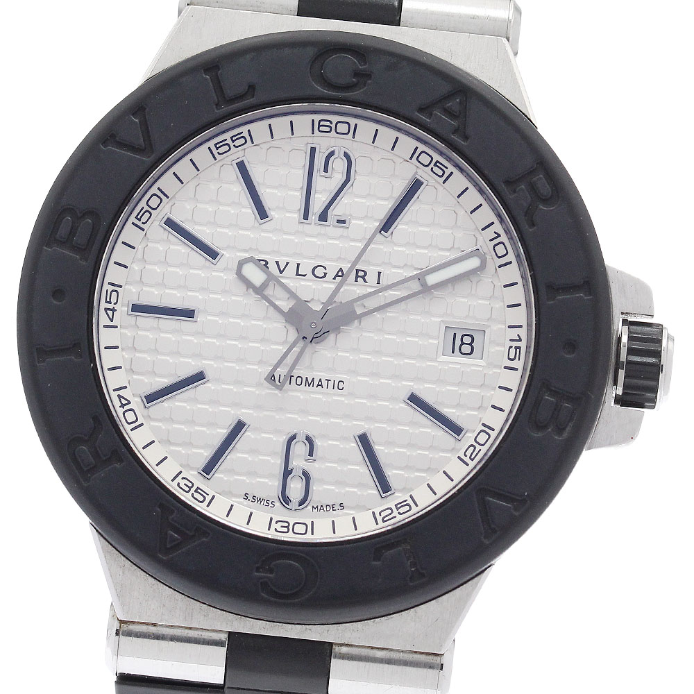 ブル小峡谷 BVLGARI DG40SV ディアゴノ デイト 自動小銃一巻き メンズ _953457【中古】