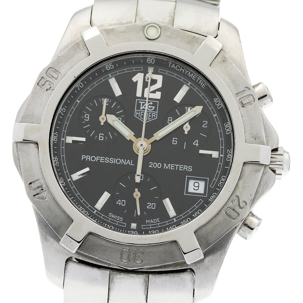 タグホイヤー TAG HEUER CN1110 エクスクルーシブ デイト クロノグラフ クォーツ メンズ _943271【中古】
