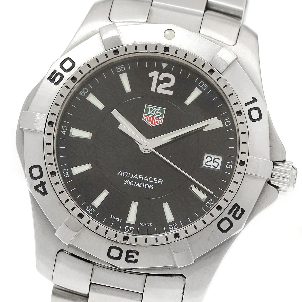 タグホイヤー TAG HEUER WAF1110.BA0800 アクアレーサー デイト クォーツ メンズ _951201【中古】