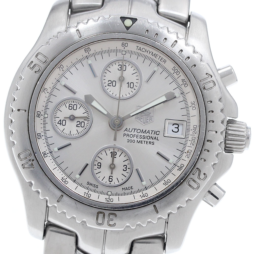 タグホイヤー TAG HEUER CT2113 繋がり クロノグラフ 自動小銃一巻き メンズ _951163【中古】
