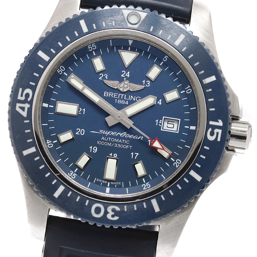 ブライト輪っか BREITLING Y1739316/C959 百貨店綿津見44 特別 デイト 自動小銃一巻き メンズ 御墨付き付き添い人_952721【中古】