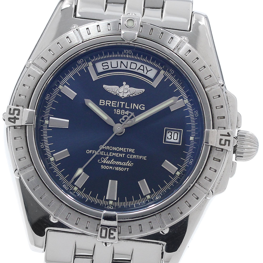 ブライト輪っか BREITLING A45355 上端気流 デイデイト 自動小銃一巻き メンズ 御墨付き付き添い人_946824【中古】