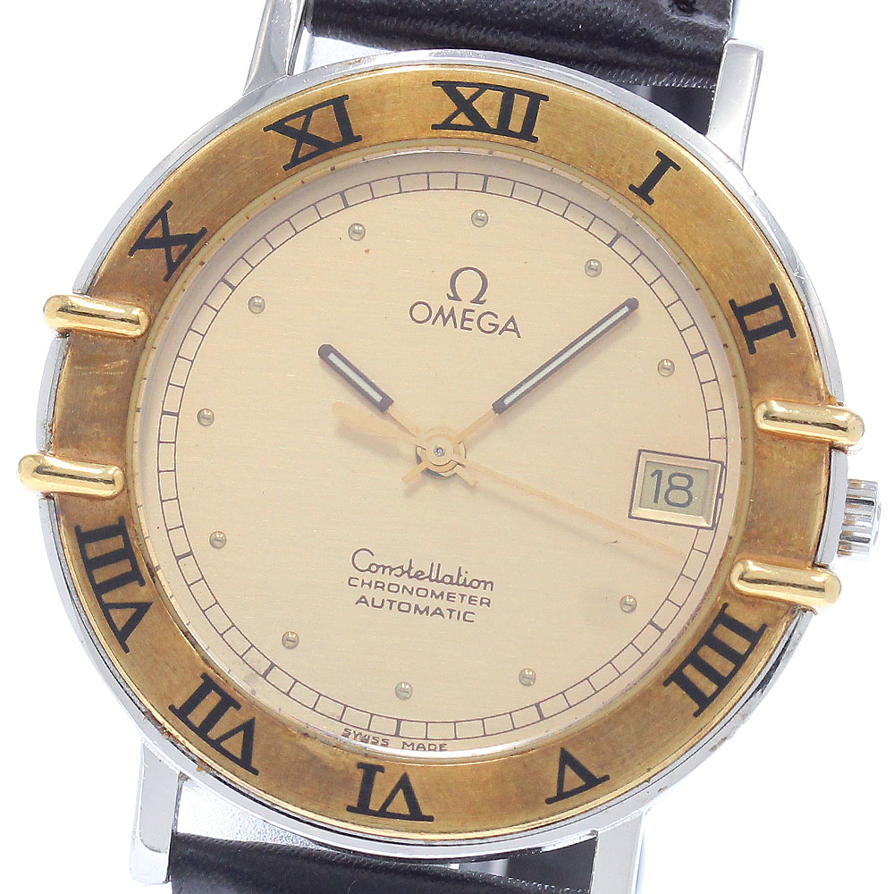 オメガ OMEGA コンステレーション YGベゼル デイト 自動巻き メンズ _948344【中古】