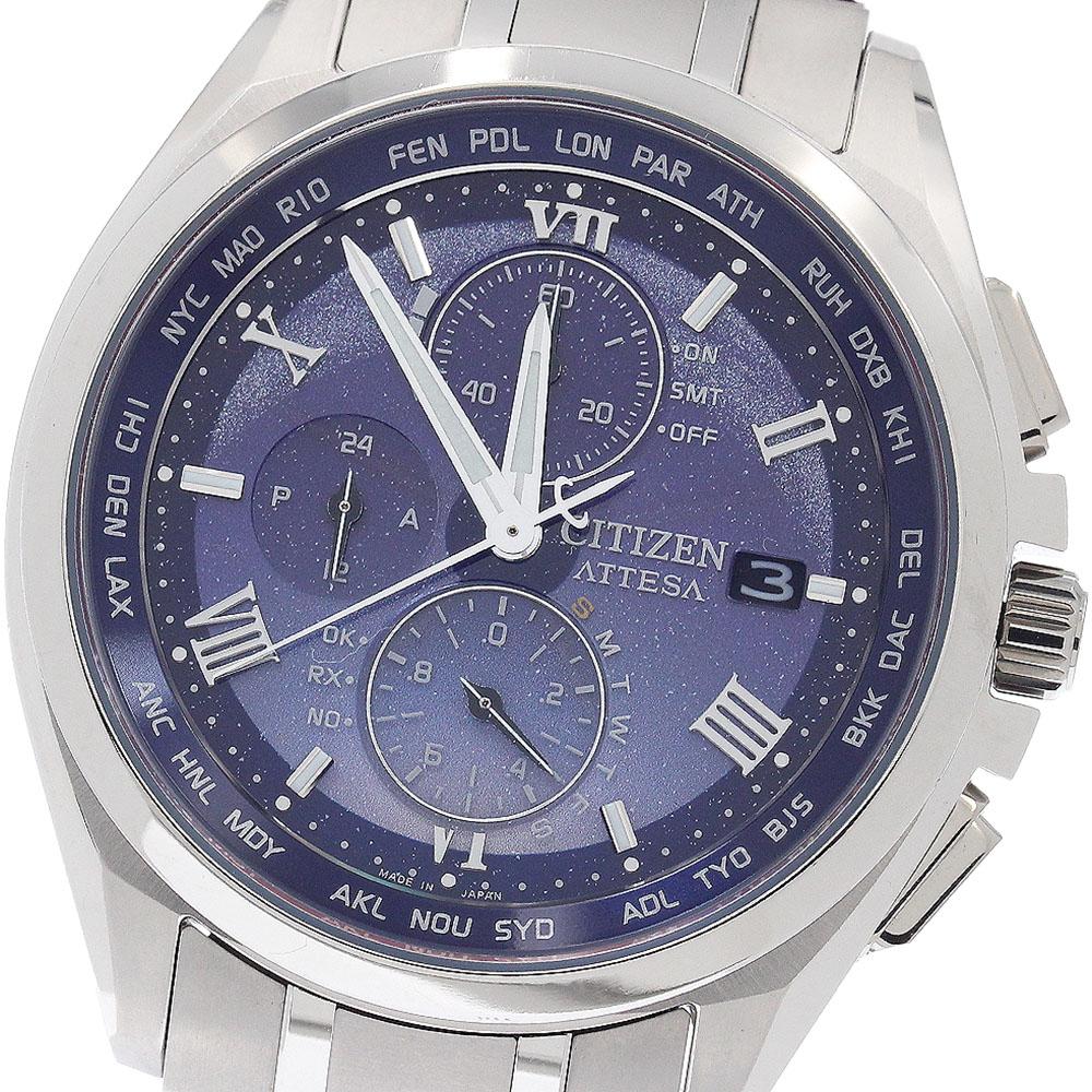 シチズン CITIZEN AT8240-66L/H800-A1CDW06 アテッサ DEAR Collection 世界限定1,700本 ソーラー電波 メンズ 良品 _952101【中古】