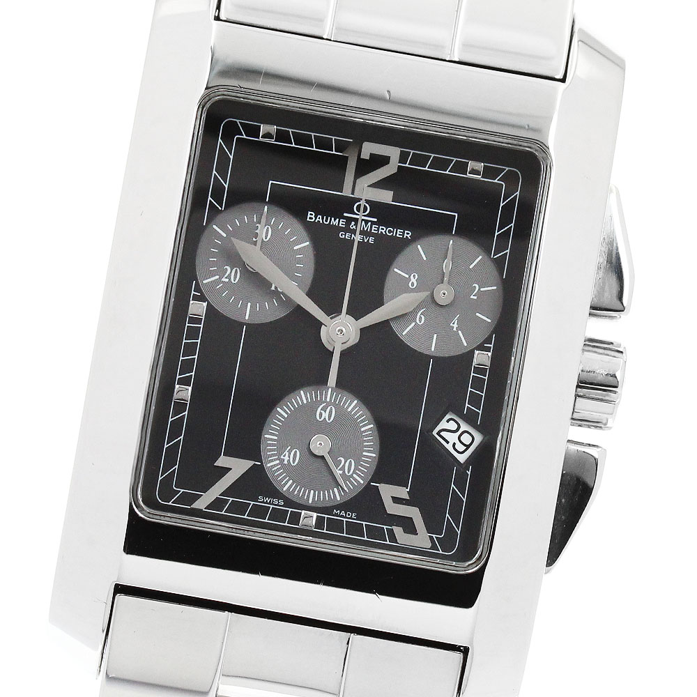 ボーム＆メルシェ Baume & Mercier 65341 ハンプトン デイト クロノグラフ クォーツ メンズ _952504【中古】