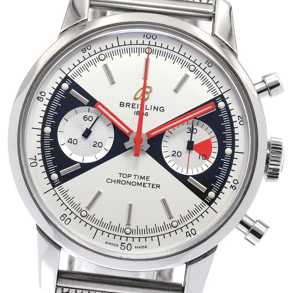 ブライトリング BREITLING A23310 トップタイム クロノグラフ 2000本限定 自動巻き メンズ 良品 箱・保証書付き_952523【中古】