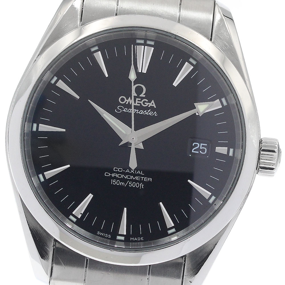 ゼロ OMEGA 2503.50 シーマスター アクアテラ コーアクシャル デイト 自動小銃一巻き メンズ お墨付き付き添い人_943933【中古】