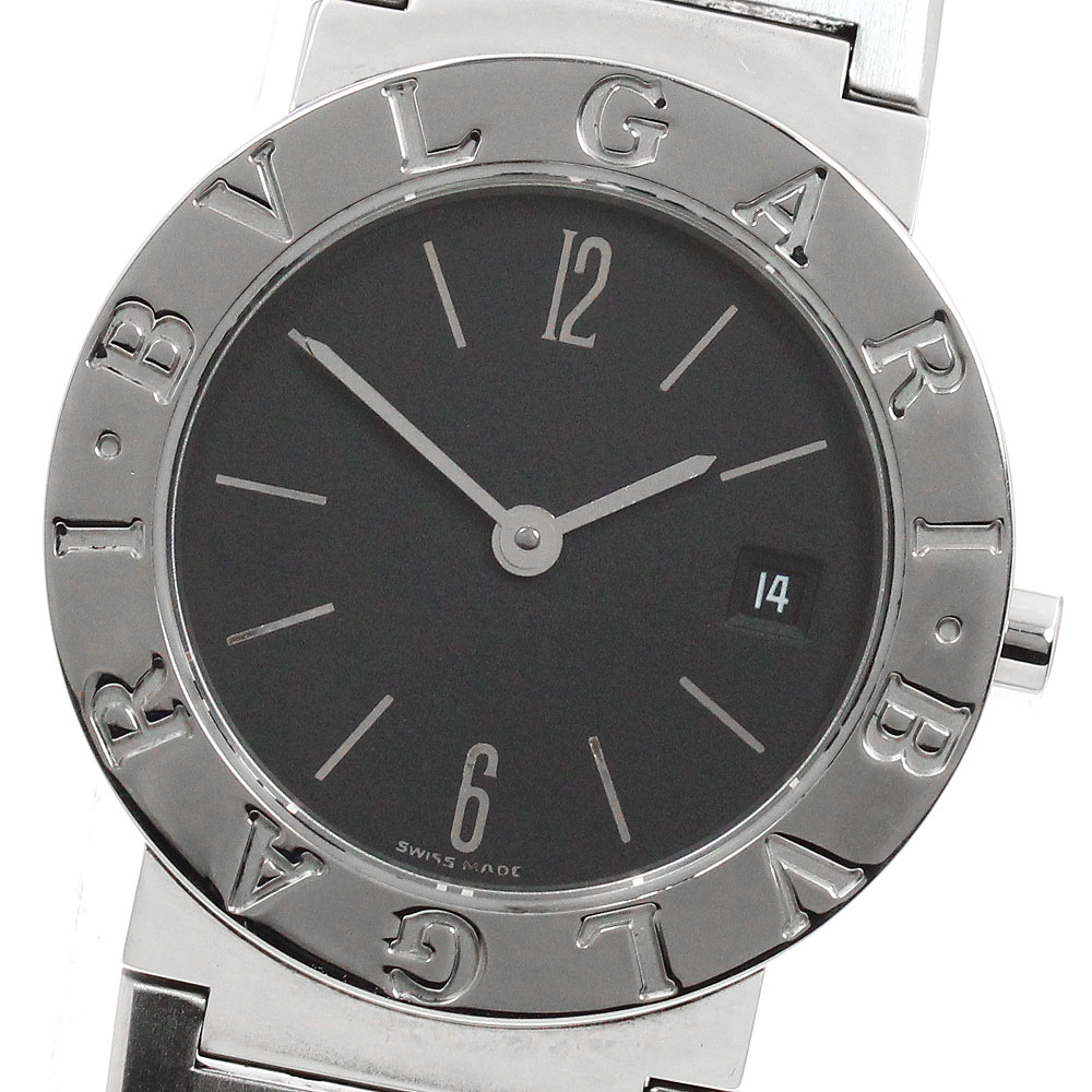 ブル小峡谷 BVLGARI BB26SS ブルガリブルガリ デイト 石英 レディース 御墨付き付き添い人_950381【中古】