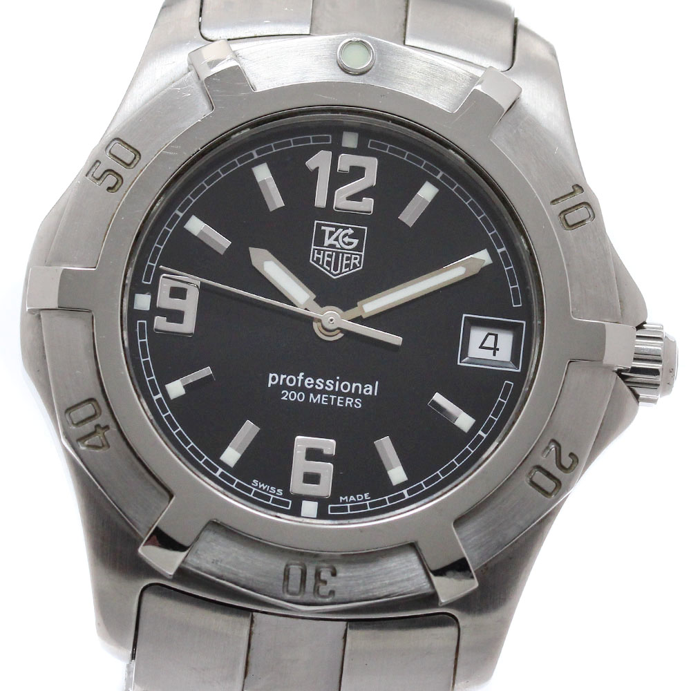 タグホイヤー TAG HEUER WN1110.BA0332 2000シリーズ エクスクルーシブ デイト クォーツ メンズ 保証書付き_952028【中古】