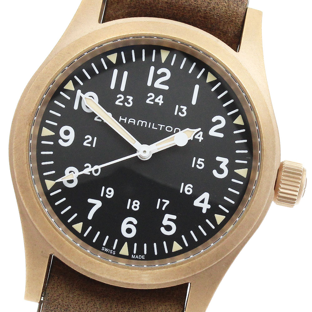 ハミルトン HAMILTON H694590 カーキ活動の領域 力学的 ブロンズ 手一巻き メンズ 美品 箱・御墨付き付き添い人_954302【中古】