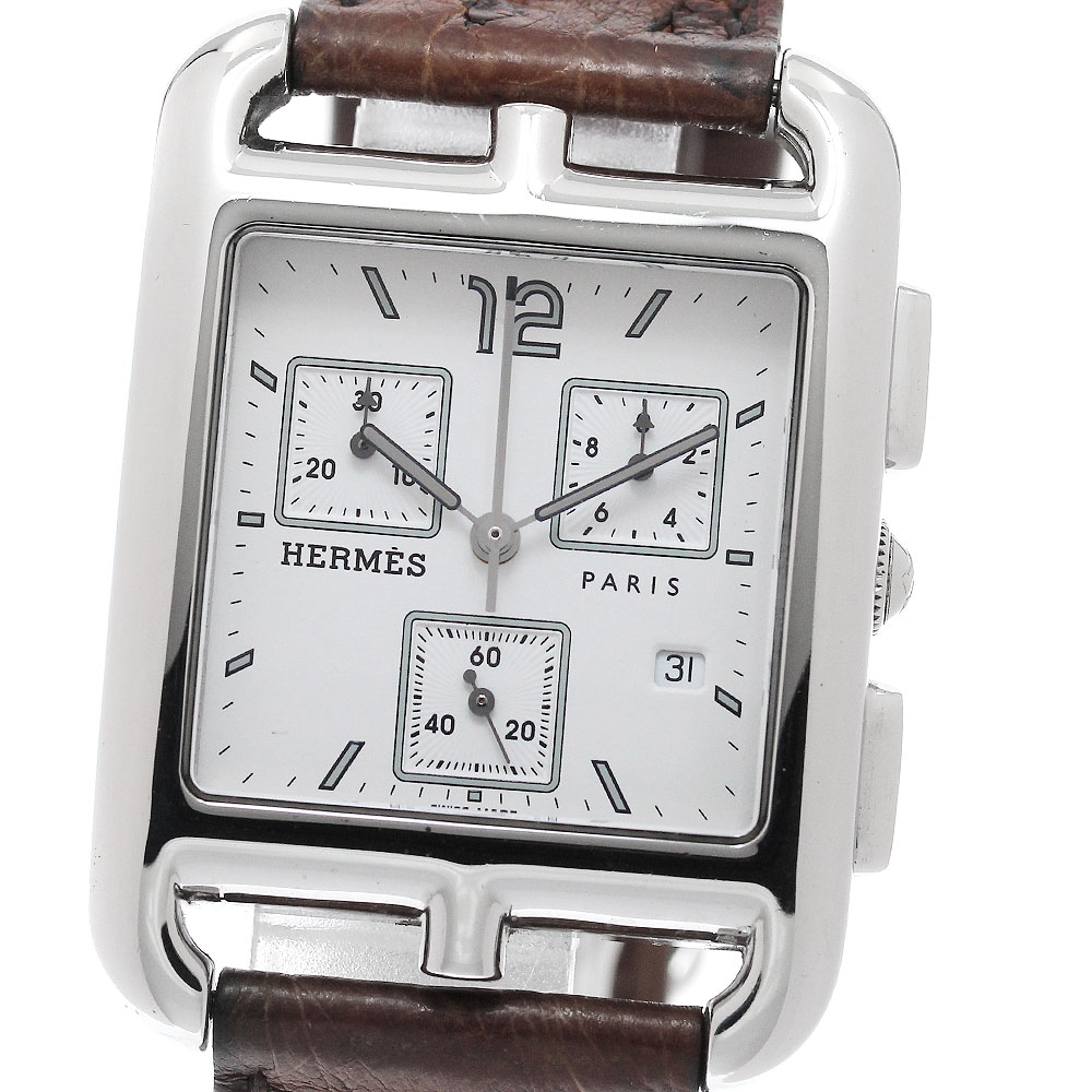 エルメス HERMES CC1.910 ケープコッド クロノグラフ 石英 メンズ _952468【中古】