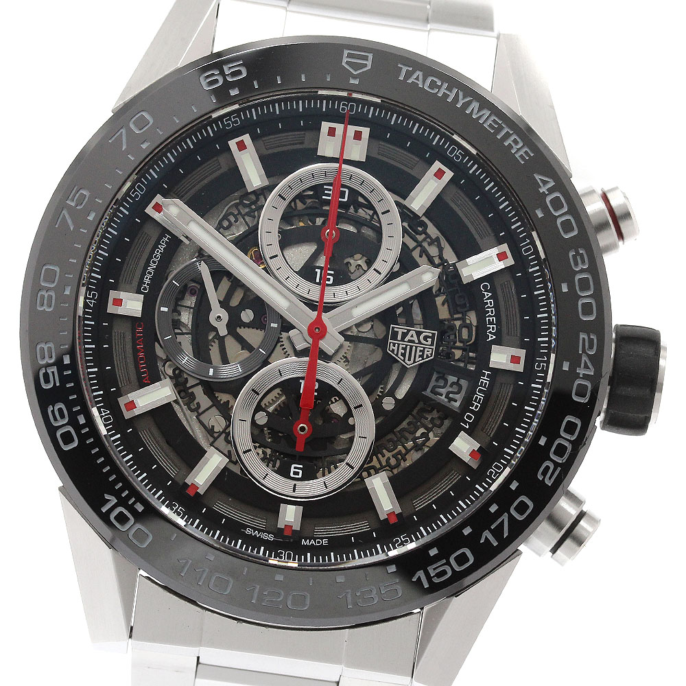 訳あり タグホイヤー TAG HEUER CAR2A1W-0 カレラ デイト クロノグラフ 自動巻き メンズ _944859【中古】｜CLOSER 141,900円