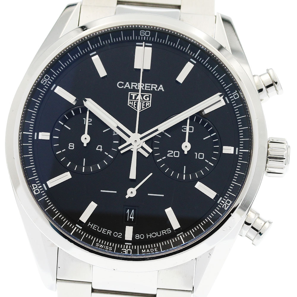 タグホイヤー TAG HEUER CBN2010-0 カレラ キャリバーホイヤー02 クロノグラフ 自動小銃一巻き メンズ 内箱付き添い人_947367【中古】