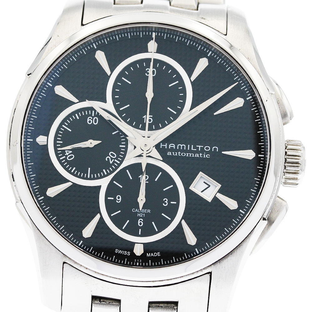 ハミルトン HAMILTON H325960 ジャズマスター クロノグラフ デイト 自動巻き メンズ _950739【中古】｜CLOSER
