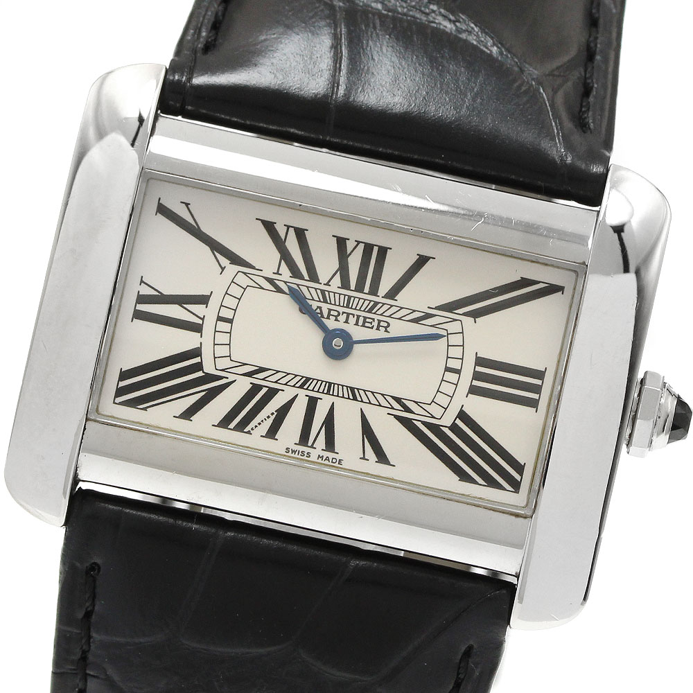 カルティエ CARTIER W6300655 タンクディヴァンLM 石英 メンズ _954271【中古】
