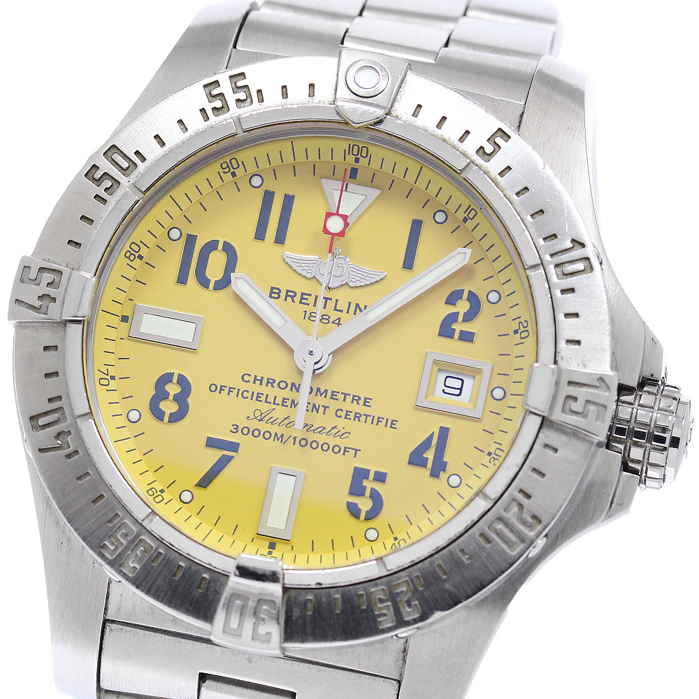 訳あり ブライトリング BREITLING A17330 アベンジャー シーウルフ デイト 自動巻き メンズ _954320【中古】｜CLOSER